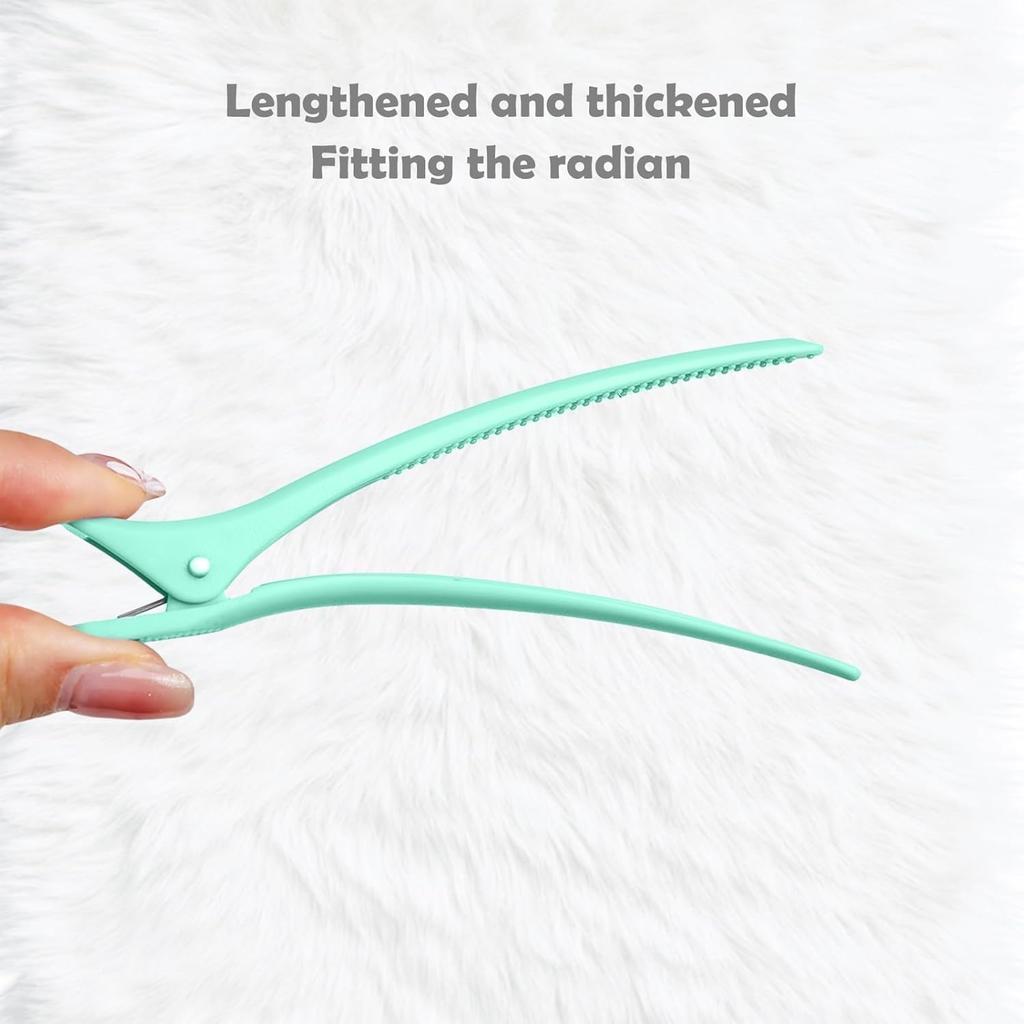 Green-6 Pack Hair Sectioning Clips for Women, Alligator Hair Clips for Styling & Salon Use, Durable Tools with Strong Grip for Salon & Home