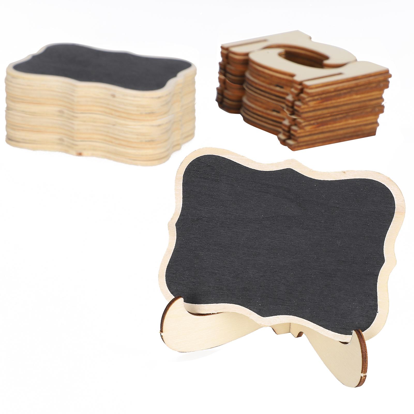 

2 комплекта деревянных мини-досок для расстановки знаков, карточек для рассадки гостей, свадебных украшений, демонстрации поделок, маленькая доска