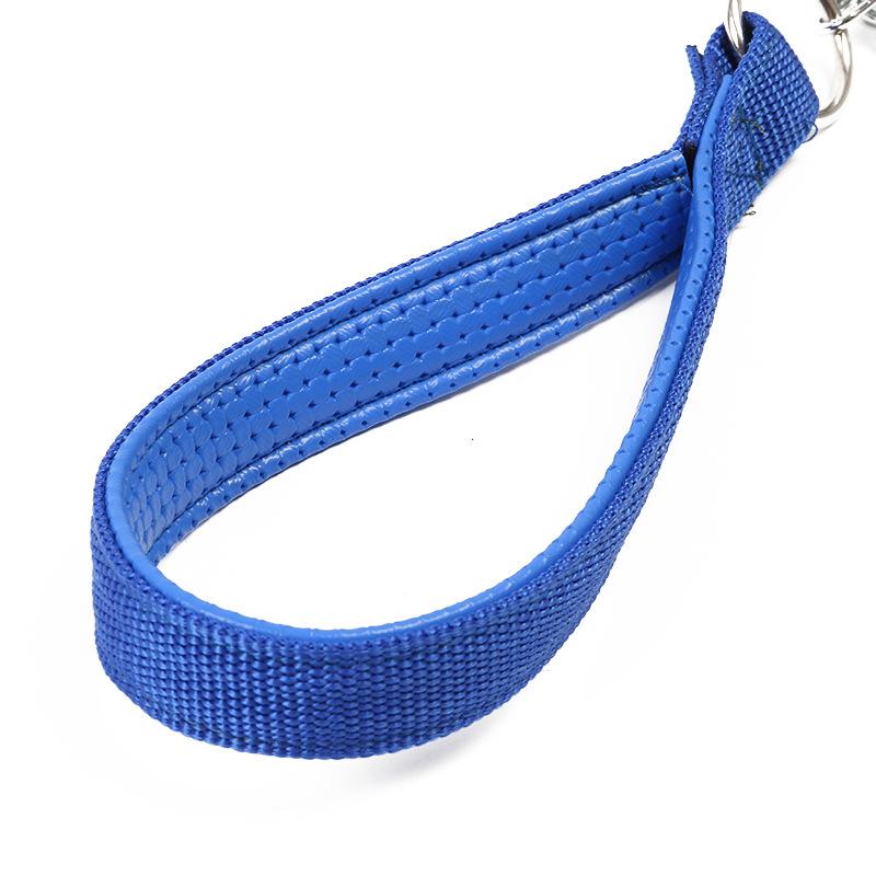 Dog Leash Spring Short Dogs Leash PU Leather Leashes for Large Dogs Walking Nylon Rope Durable Dog Leashes Training Pet Chain