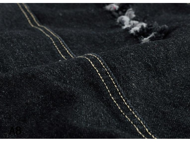Men's Korean Style Black Slim Fit Denim Motorcycle Vest - Plus Size, Sleeveless, Trendy Youth Jacket