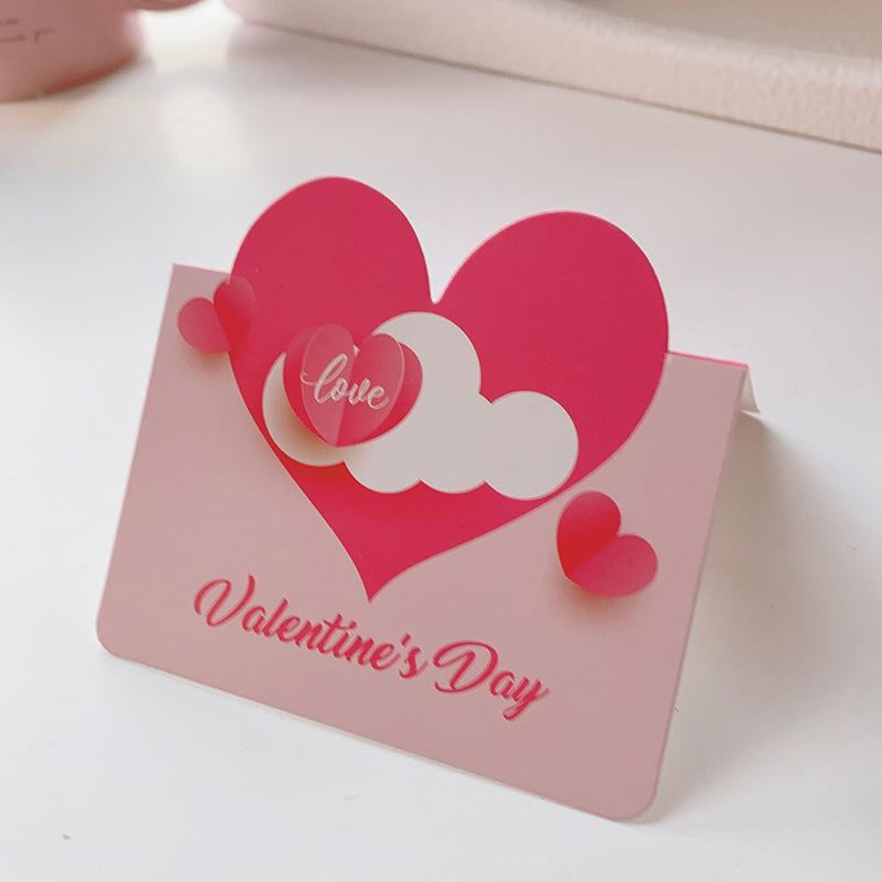 10Pcs/Set Valentines Day Love Postcard Wedding Invitation Greeting Cards Anniversary Valentines Day Gift Cards Party Supplies