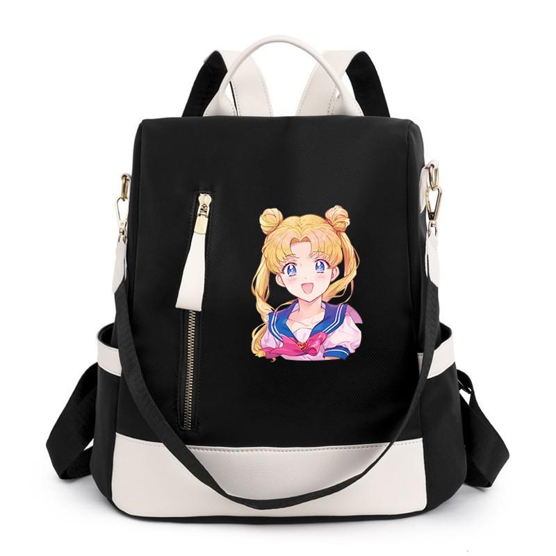 Segelmond-inspiriertes Damen-Oxford-Nylon-Rucksack für Reisen, Schule, Streetwear, Freizeit