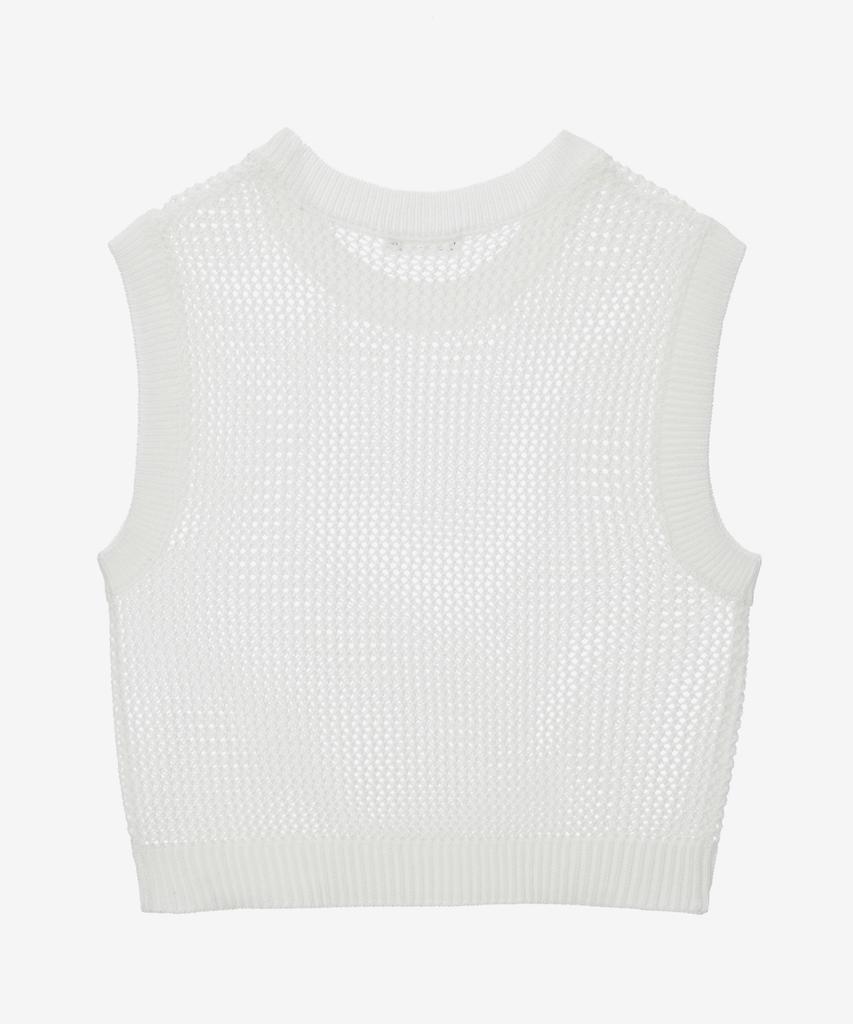 Mind Bridge Women [On][W] Net Knit Vest - 2 Colors