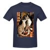 Two Tabby Cats Beneath The Sky Versatile Tshirt Sweet Girl Girlish Feeling Korean Atmosphere Tees