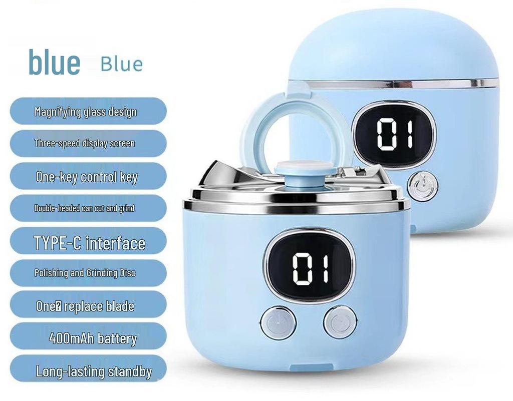 Wiederaufladbarer 2-in-1 Elektrischer Nagelknipser & Nagelfeile für Babys und Kinder