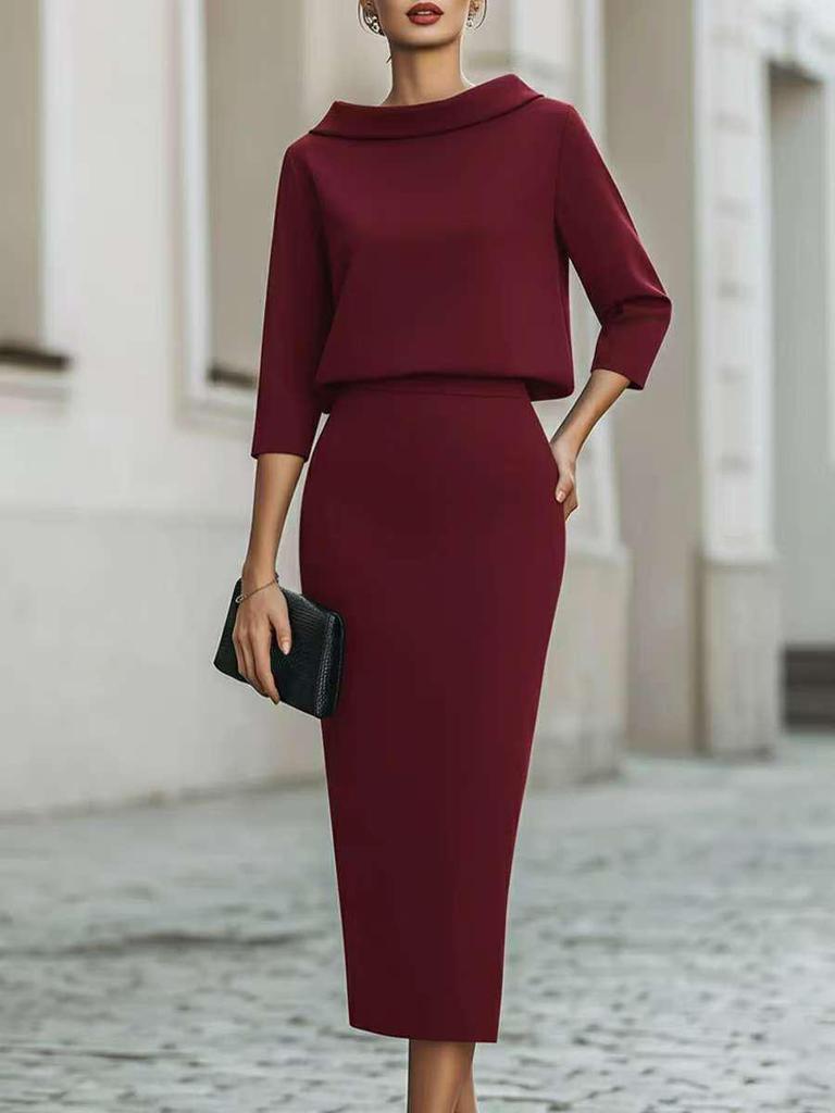European and American Urban Fashion Bodycon Skirt and Top Two-Piece Set, 2026 New Style.