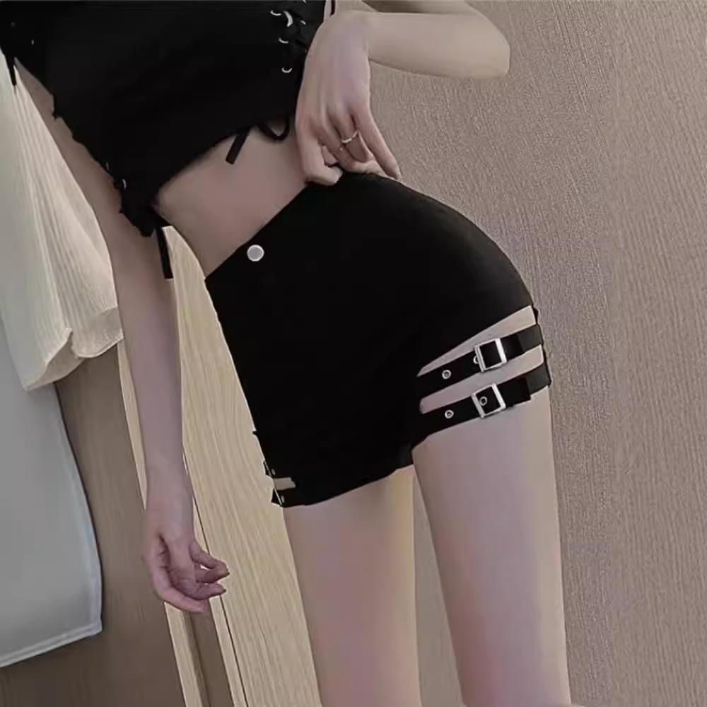 

2024 Spring Trendy Black High Waist Jazz & Pole Dance Shorts M