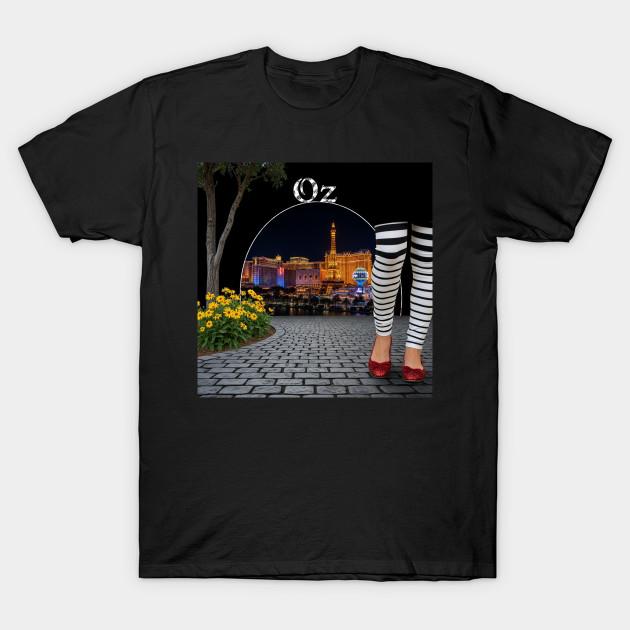 

Men Black Print T-shirt Oz In Vegas No-Cut Transfer Paper Print Cotton Tshirt S чёрный