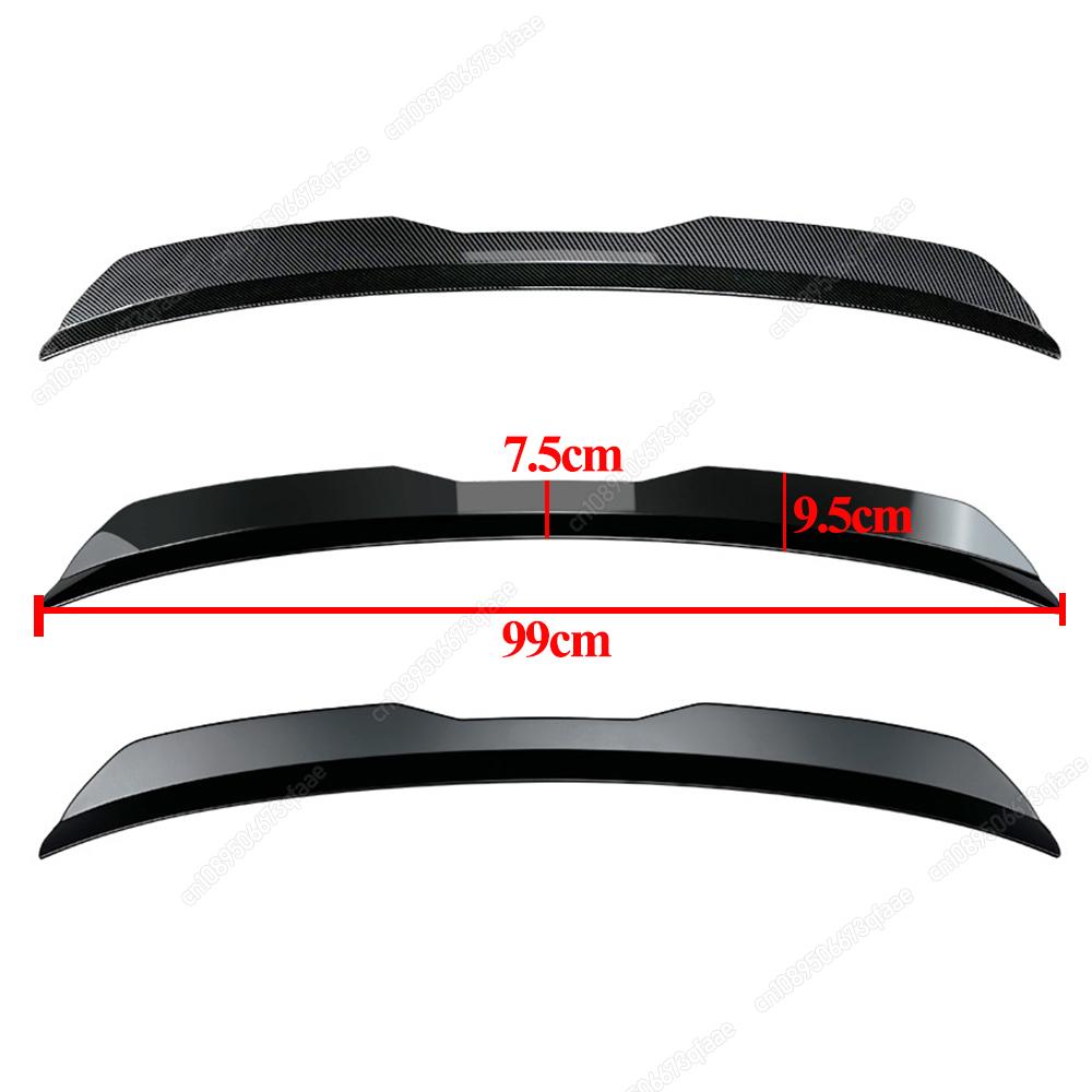 For Renault Clio MK5 Clio 5 2019-2025 Hatchback Car Rear Spoiler Cap Rear Trunk Boot Roof Lip Spoiler Tuning Bodykit Gloss Black