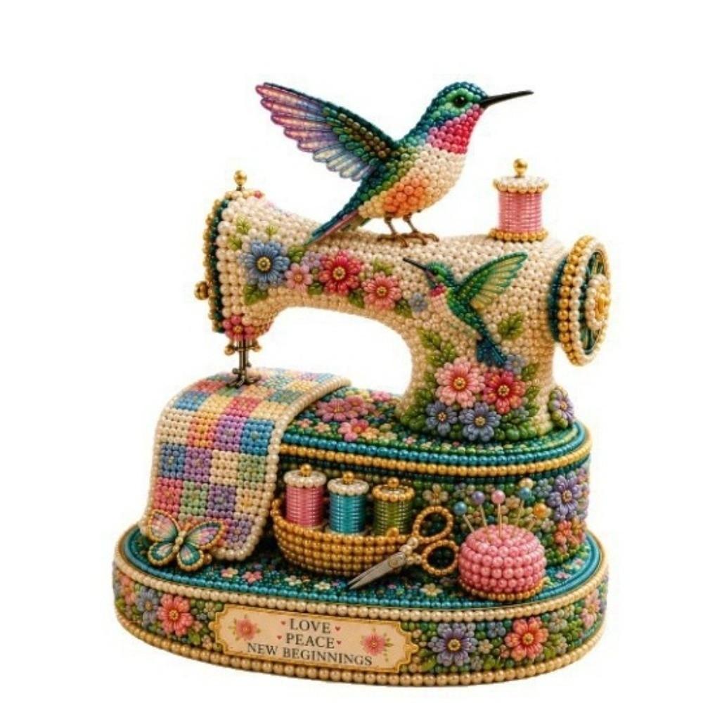 3D Beaded Beaded DIY Kit Spring Hummingbird Design Collector Edition Keepsake for Adults