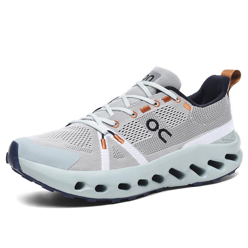 Tênis esportivos da moda com sola grossa, tênis de corrida leves e respiráveis com cabedal em trama fly, tênis esportivos para meninos e meninas