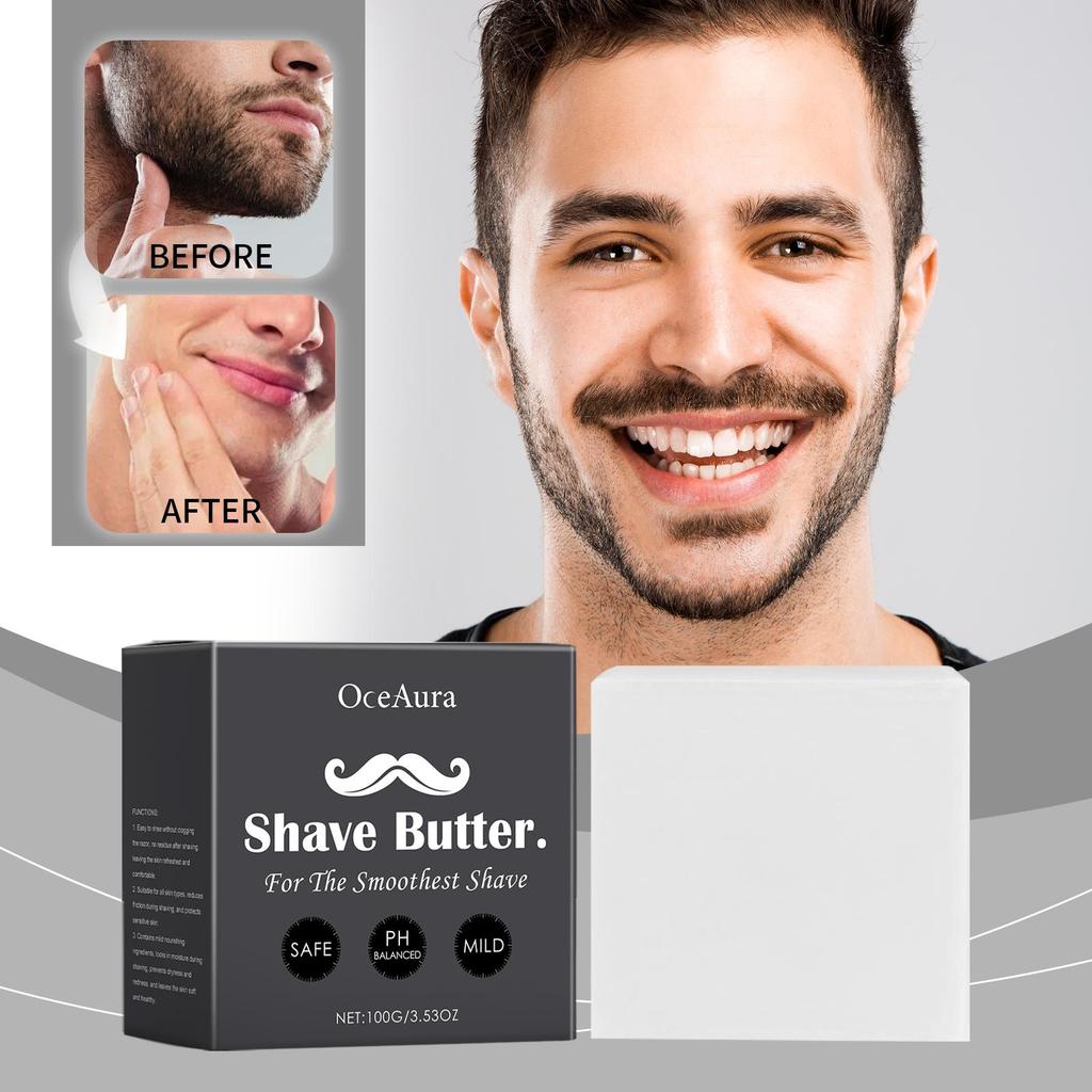 Herren Rasierseife Sanft Reinigend Glatte Rasur Tief Feuchtigkeitsspendend Und Beruhigend Trockene Haut