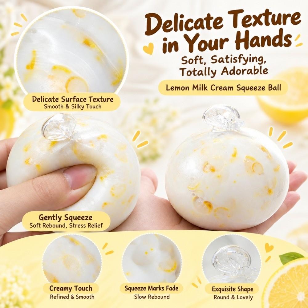 Soft Texture Stress Ball Squeezable Stress Relief Fidget Squeeze Toy  Sensory Play