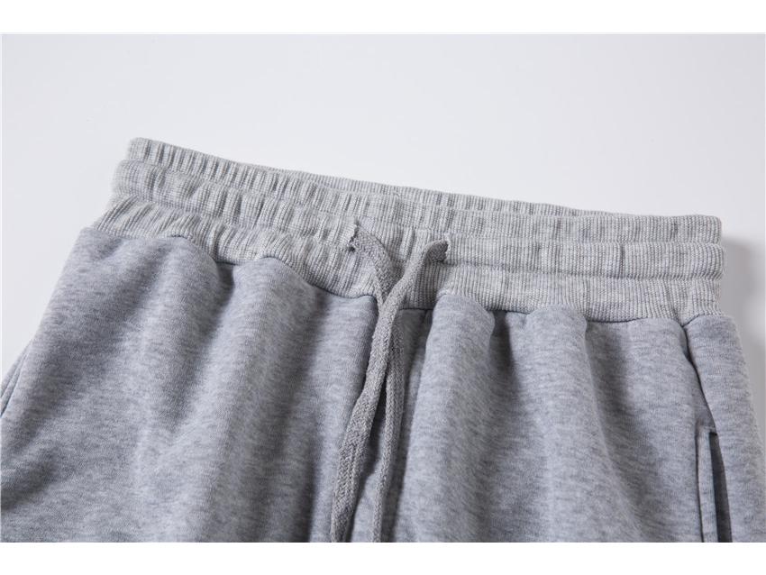 Conjunto Moletom com Capuz e Calças de Moletom Masculino Moda 2023 Cor Sólida