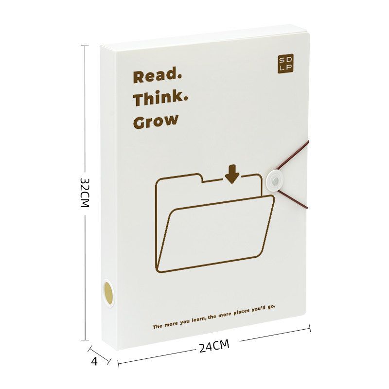 Box Accounting Voucher Storage Box Folder Party Member Cadre Personnel File Contract File Box Plastic Accounting Voucher Information Office Supplies White-Type a (Width 40mm)