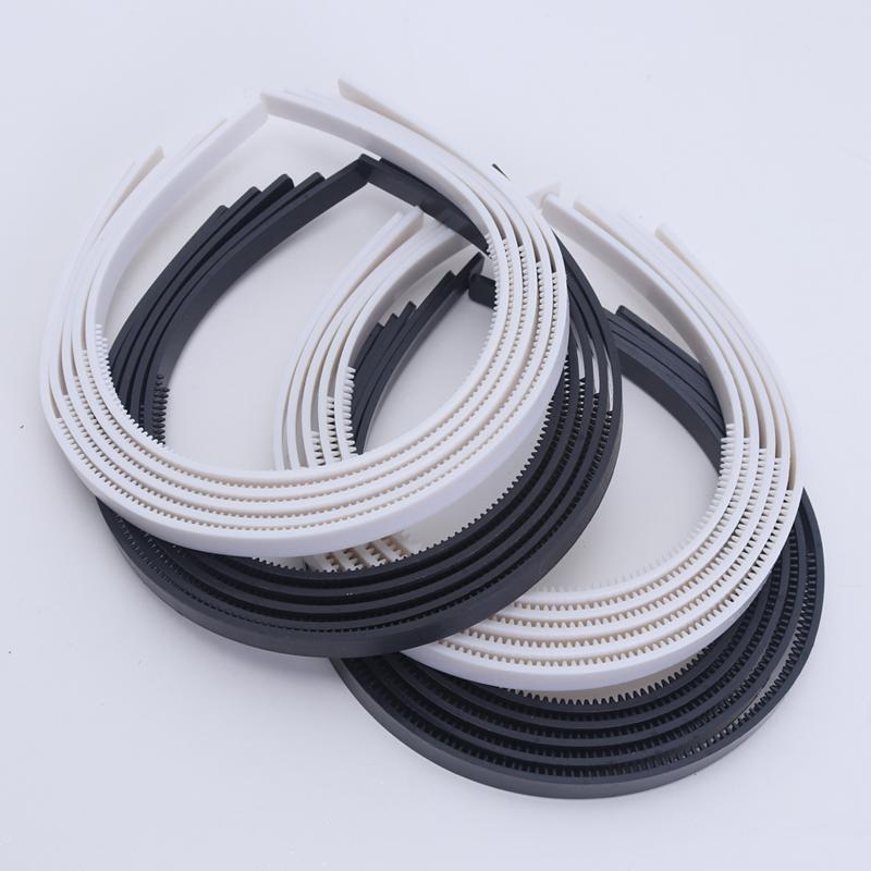 10pcs/lot 8mm /10mm Wide Teeth Hairbands Girls Plastic Headbands Lady Jewelry Findings Diy Tools White Black Hair Accessory