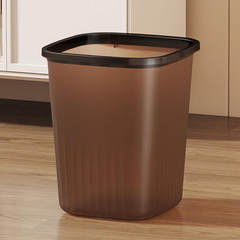 Light Luxury Transparent Large Capacity Trash Can for Home & Office