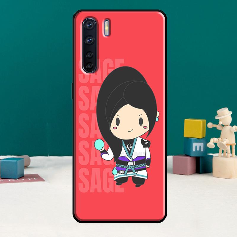 

Cute Cartoon Chibi Valorant Phone Case For Oppo A78 A96 A58 A18 A38 A98 A17 A77 A80 A40 A60 A16 A76 A74 A94 A54 A15 A57S OPPO A80 5G