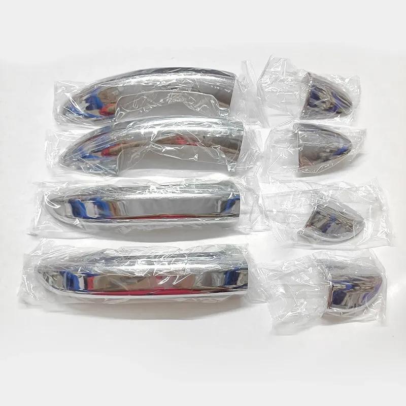 For VW CC Passat CC 2008-2017 ABS Chrome Door Handle Cover Trim Protector & Bowl Cup Frame Guard Car Exterior