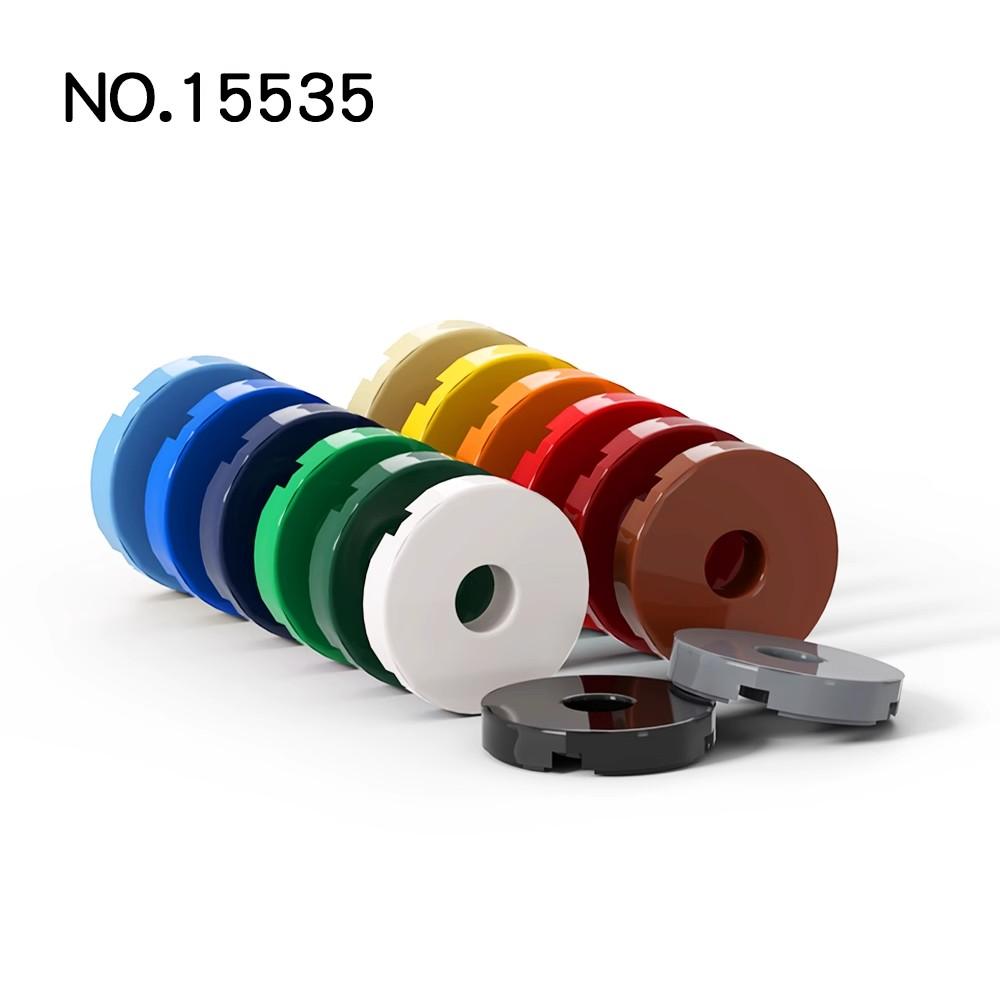 50pcs MOC Works With Assembles Particles 15535 Tile Round 2 x 2 featuring Hole Construction Bricks Parts DO IT YOURSELF Parts Playthings Learning Tech