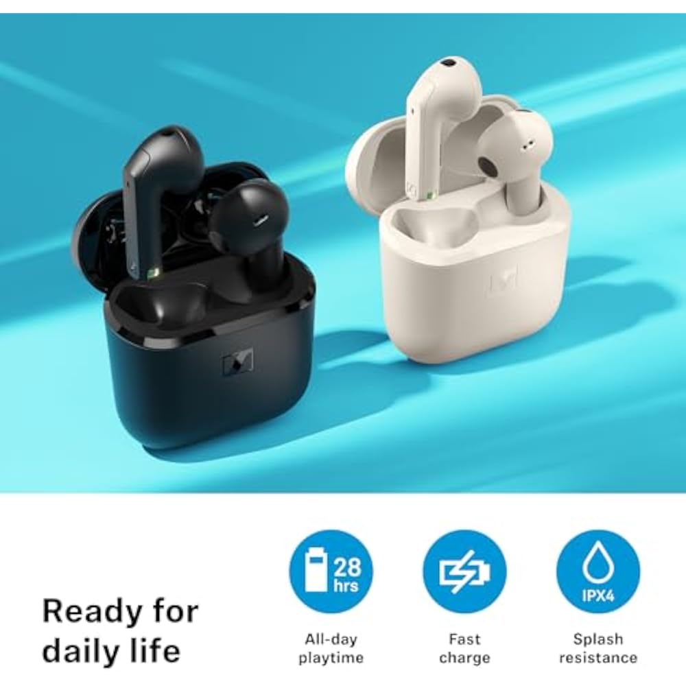 Sennheiser (Sennheiser) Wireless Earphones, ACCENTUM Open, Black, High Quality Sound, Open Ear, 2...