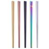 1Pair Stainless Steel Tableware Colorful Length 23cm Reusable Chopsticks Dishware Wedding Party Festival Occasions Chinese Gift