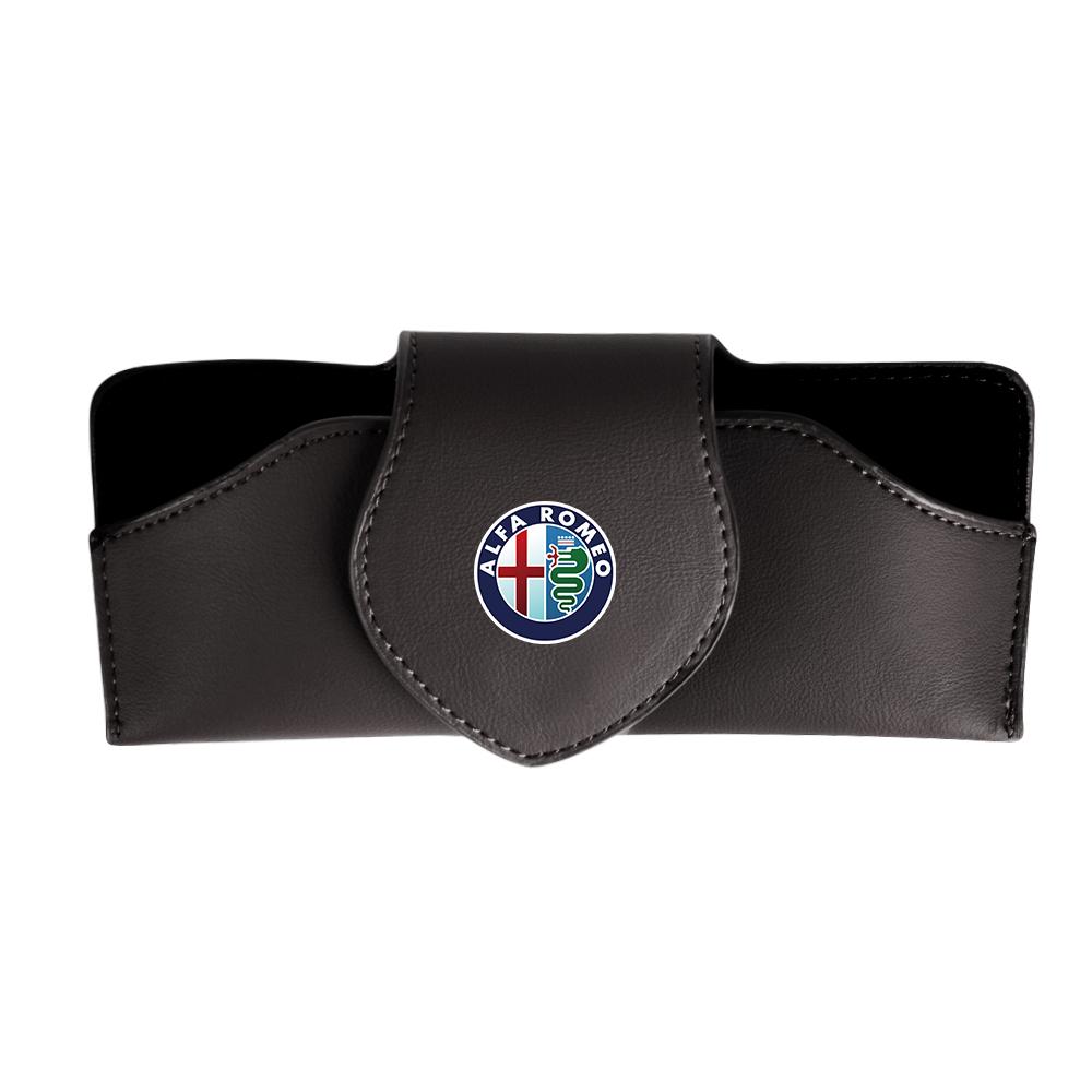 YYCE3 1pc Multifunctional Car Sun Visor Glasses Clip Case Glasses Holder For Alfa Romeo 159 147 156 Giulietta Mito Auto Accessories