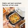Disposable Air Fryer Aluminum Foil Liners, Square & Oval Baking Pans, Oil-Proof Food Containers for Cooking, Baking, BBQ, Party