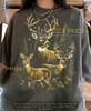 Vintage Deer 90S Graphic Style Comfort Colors® Tshirt, Animal Lover Retro Hunter Deer Faded Tees, Nature Y2K Streetwear Deer Gift,
