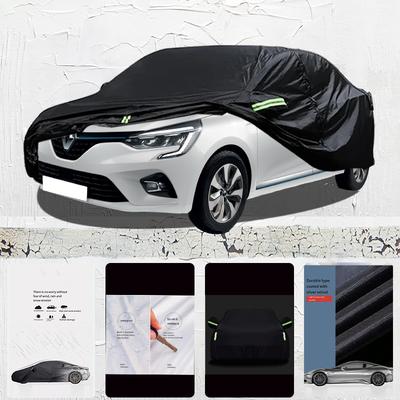 Für Renault Clio Anti-UV Sonnenschutz Regen Schnee Beständig Staubdicht Schwarze Abdeckung Auto-Regenschirm Vollständige Autoabdeckung Outdoor-Schutz