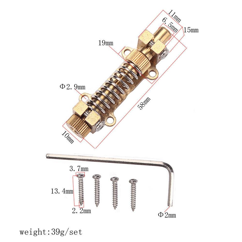 1 Stuks Messing Gitaar Tremolo Arm Verstelknop Tremsetter Set Gitaarbrug Stopper Tremolo Stabilisator Stopper Kit