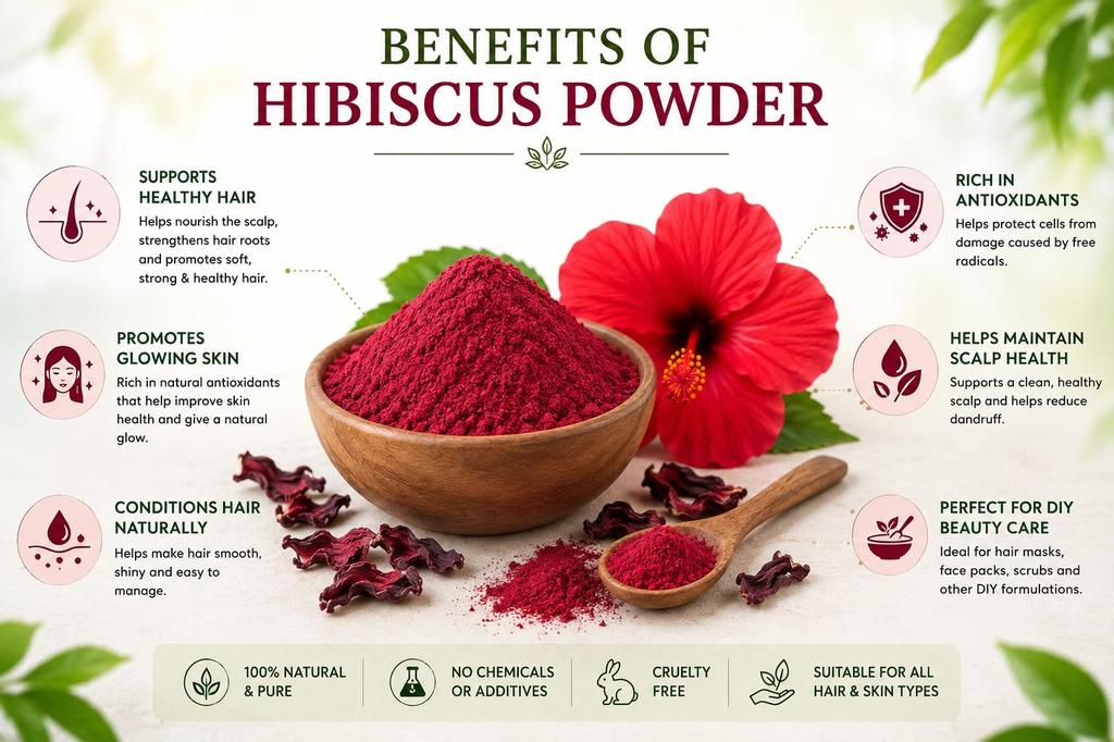 Vellon Organic Hibiscus Powder 75 Grams