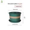 Jimei Plastic Gallon Planter with Tray