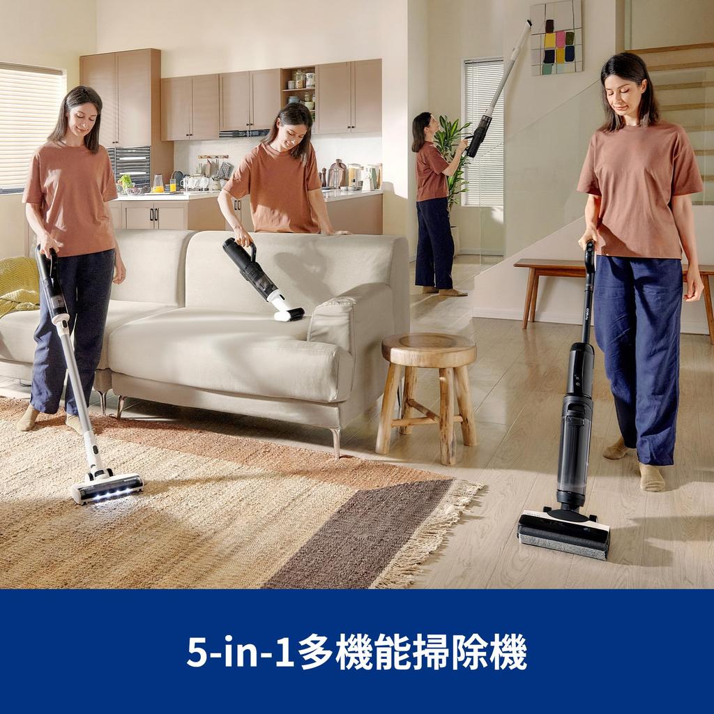 Unit Plays 5 Tineco Floor One Switch S6 Cordless Lightweight Water Wiping Vacuum Cleaner Silent Design Mop Automatic Cleaning and Drying Dirt