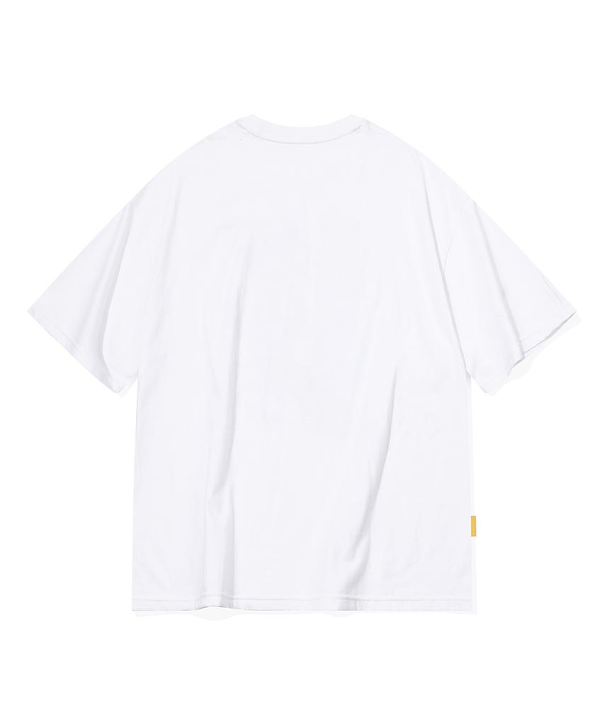 MAINBOOTH [Atom] Mach 5 Oversized T-Shirt (White)