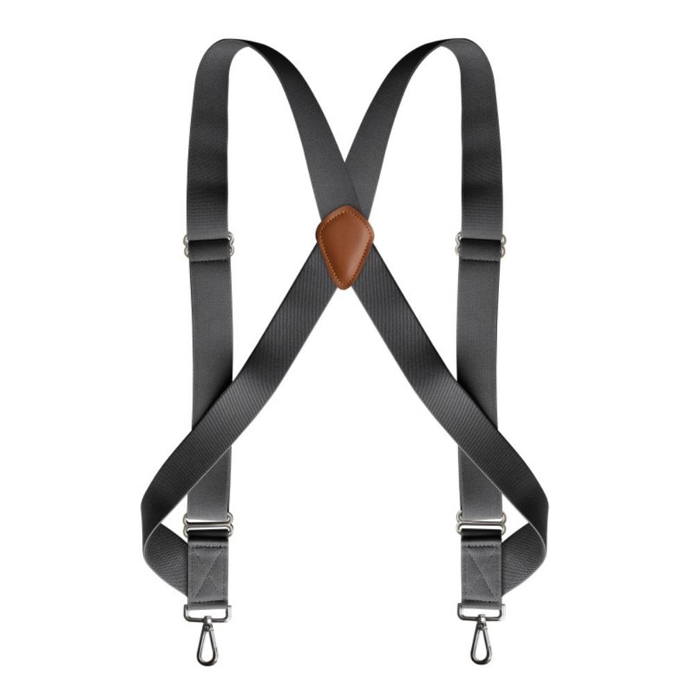 British Style Leather Suspenders Retro Suspender Clip Fashion Suspenders for Men  Suit