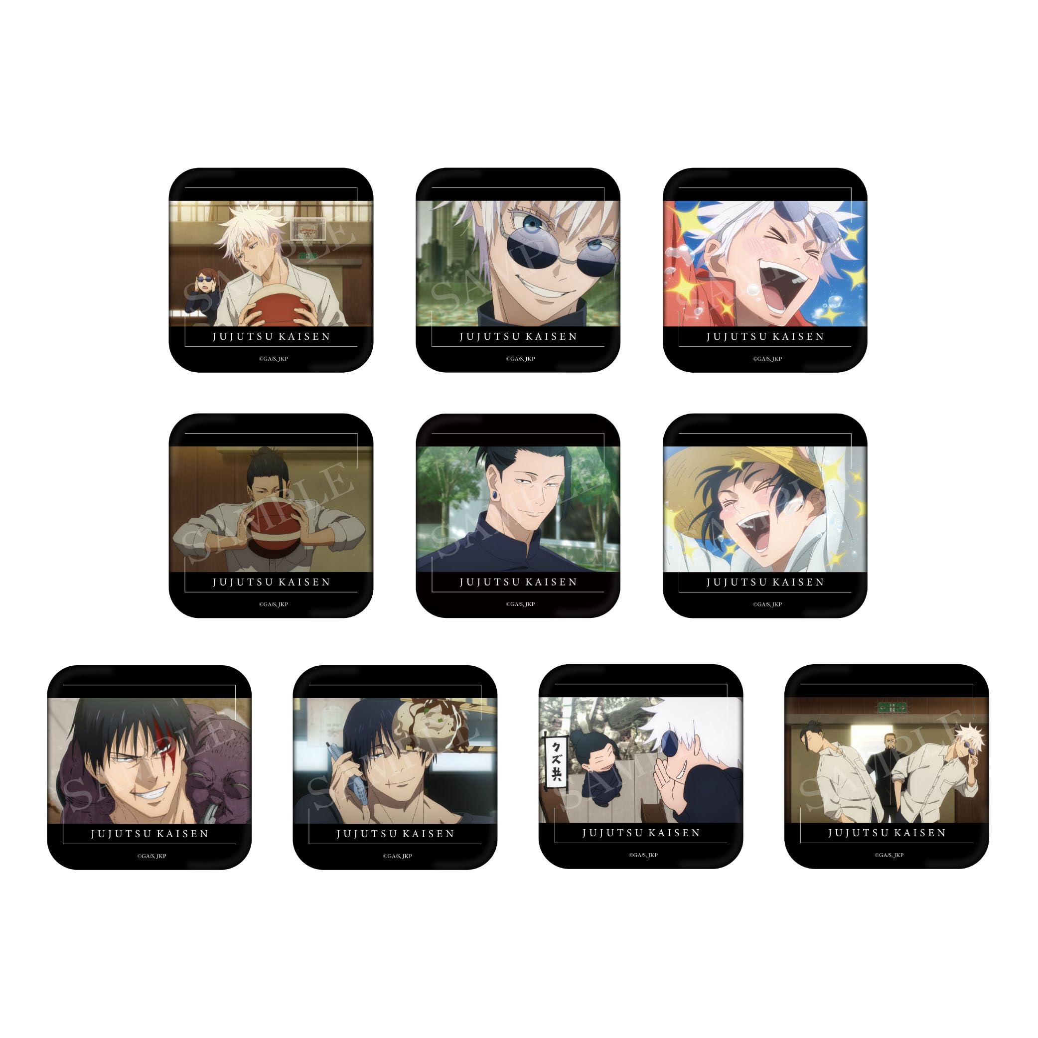 

TV Anime Jujutsu Kaisen Trading Scene Can Badges [Kaitama Tamaori] 10-Piece Box