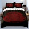 Viking helmet, red circle. Bedding sets Duvet cover sets Duvet covers Pillowcases(1 * Duvet Cover 2 * Pillowcases, without duvet insert)