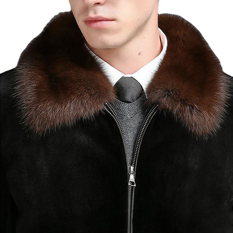 Imitation Fur Men's Clothing Whole Mink Fur Coat Men's Mink Lapel Mink Fur Grass Men's Fur Coat Coat Coat