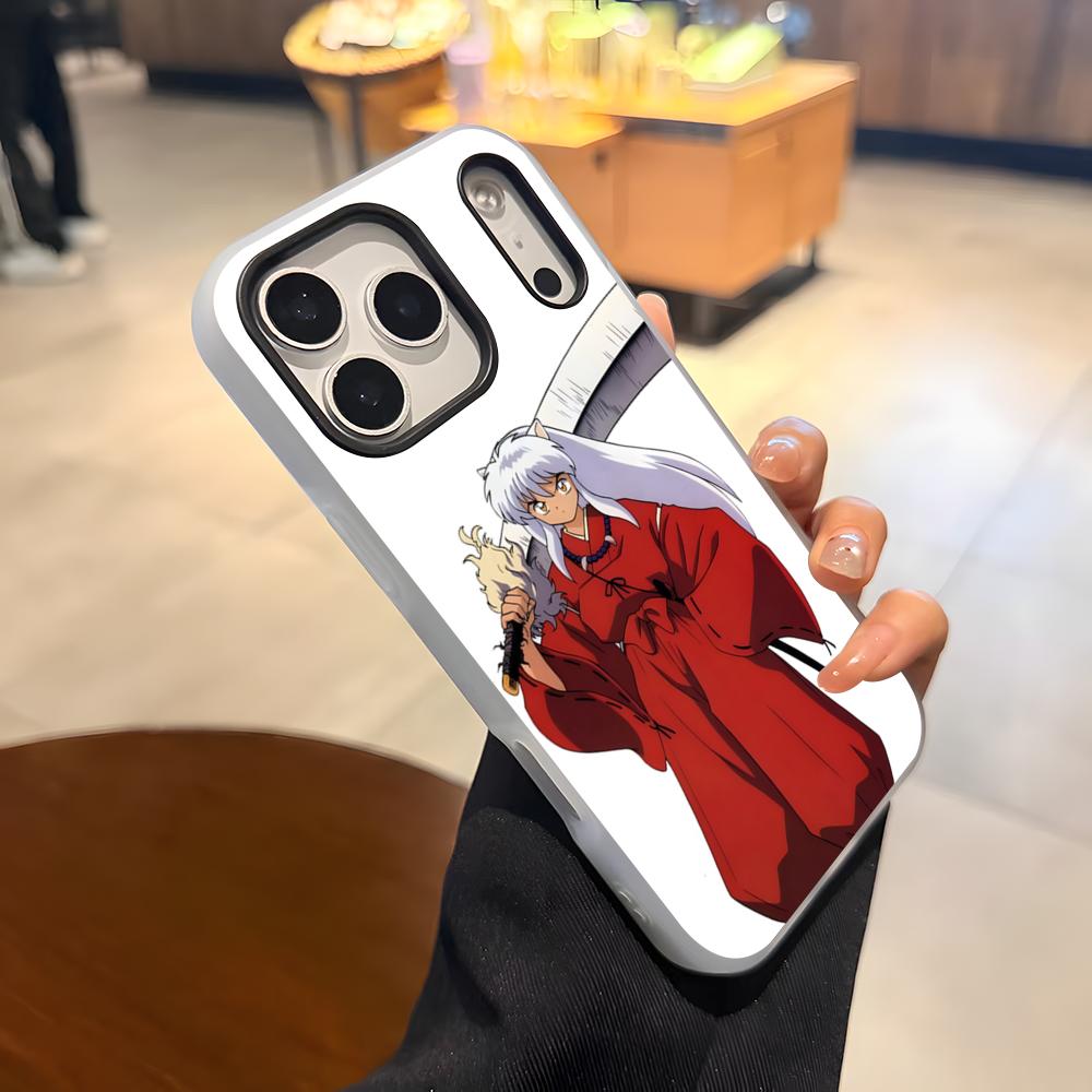 Anime I-Inuyasha Phone Case For IPhone 17 Air 16 E 15 14 Plus 13 12 11 Pro Max Jelly 2 In 1 Protective Case