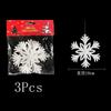 White Christmas Snowflake Decoration Plastic Snowflake Hanging Xmas Tree Craft for Home Party Decor New Year 2026 Gifts Ornament