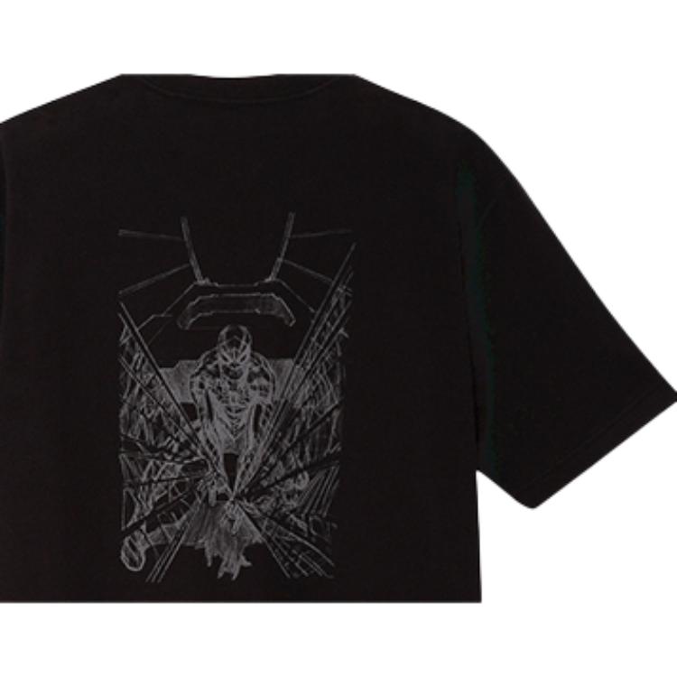 UNIQLO Graphic Pattern Simple Round Neck Short Sleeve T-Shirt Unisex tops Black 427903-09