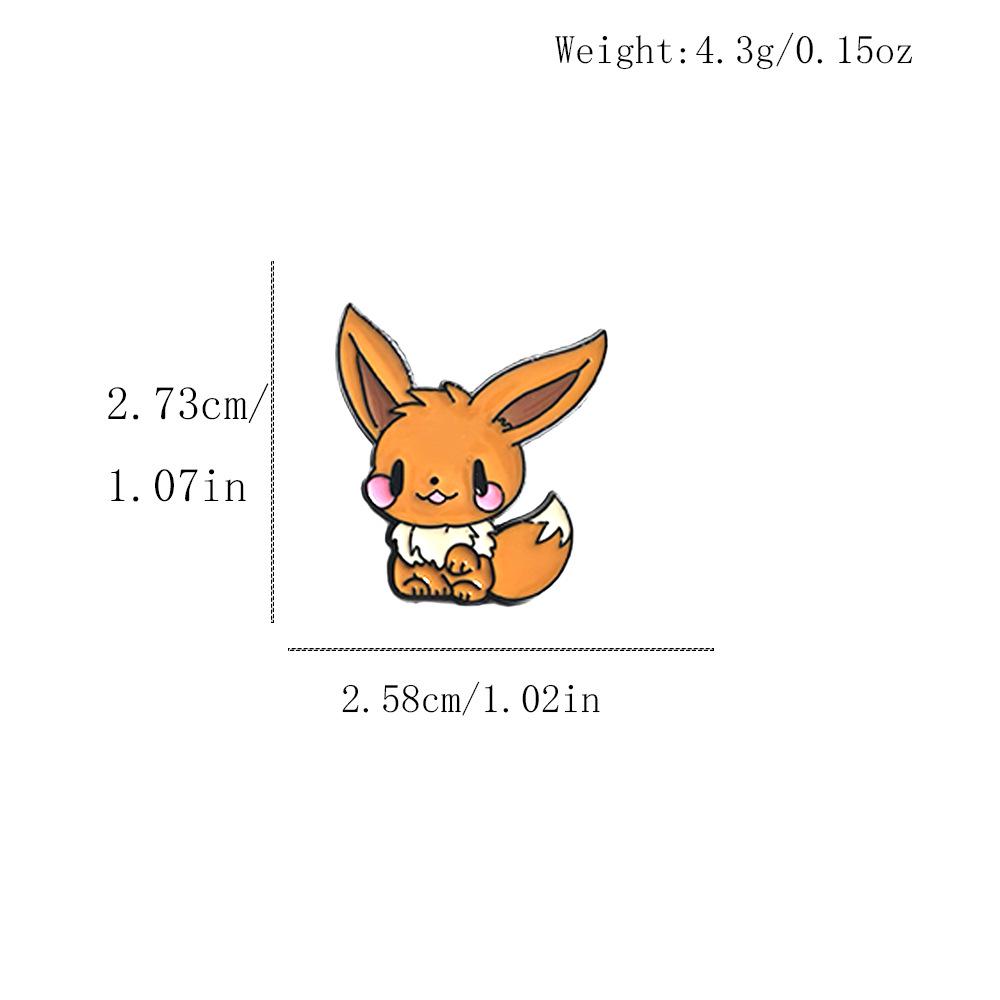 Eevee Family Pokémon Metal Brooch - Cute Anime Gift for Kids