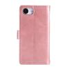 For iPhone 16e Case Split Leather Magnetic Wallet Phone Protector with Wrist Strap