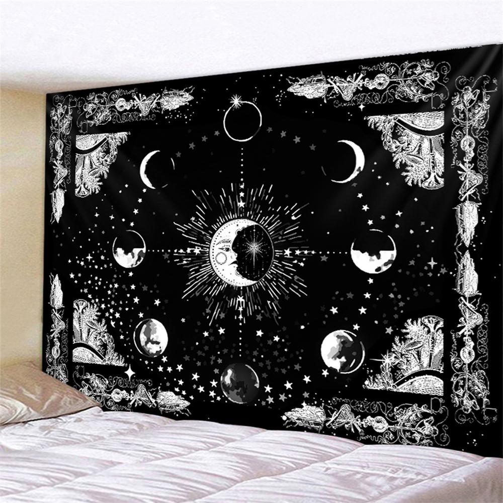 Freya Witchcraft Sun Moon Tapestry  Bohemian Polyester Wall Hanging