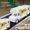 Alloy Large Travel Rv Truck Toy Model With Sound Light For Kids Play