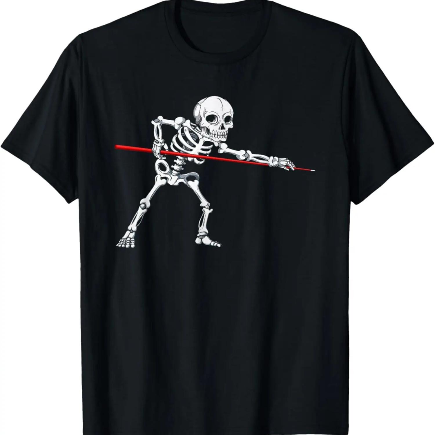 Skeleton Billiards Halloween Billiard Pool Snooker T-Shirt S чёрный