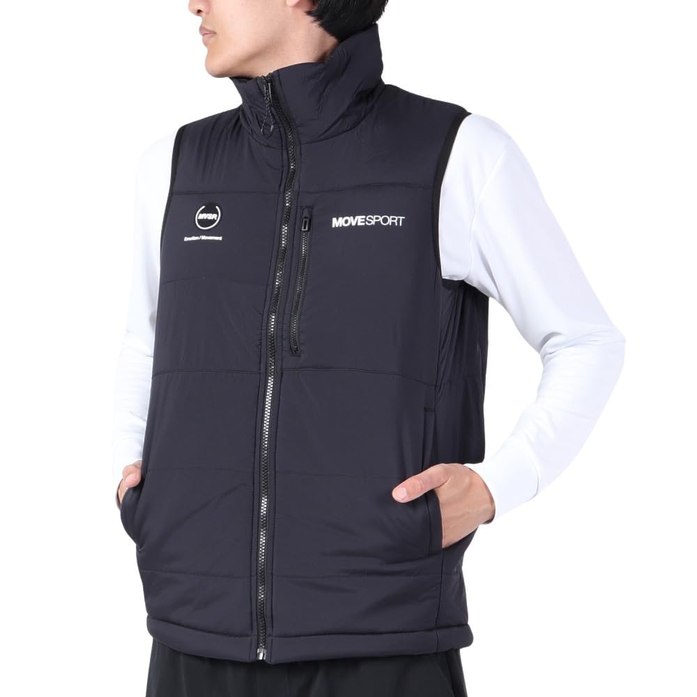 

Move Sports Stand Descente SMART MOVE Down Perfect for Town Watching Black Size M Vest, Vest, Lightweight, Warm, Water-Repellent, Windproof, Use,