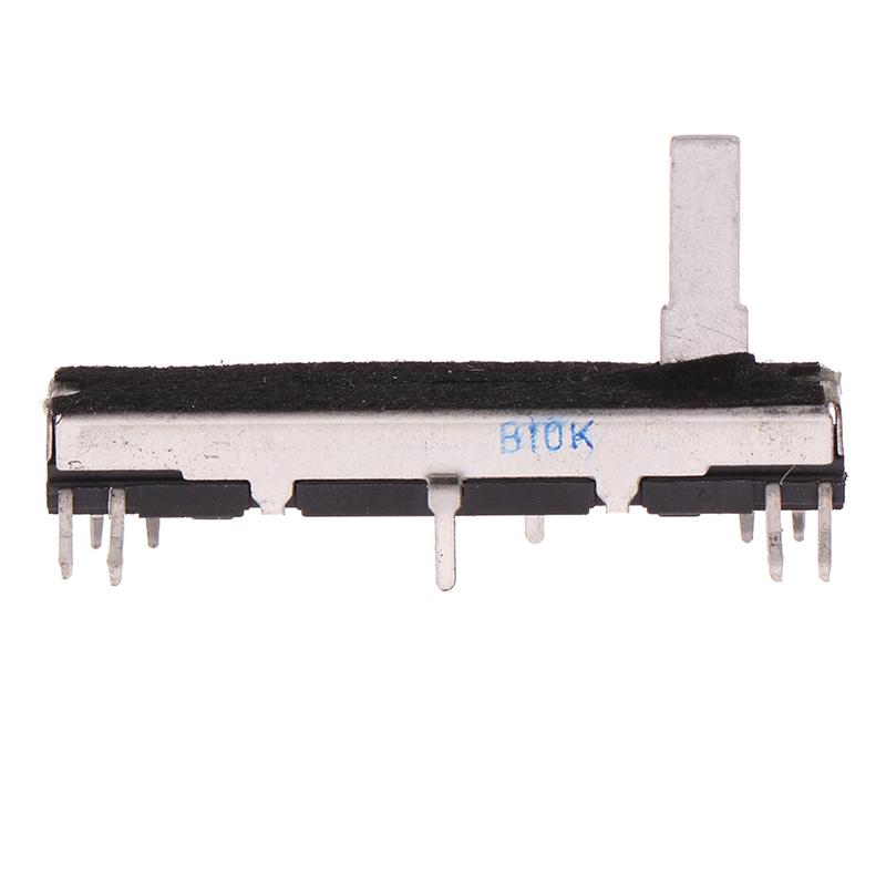 1ks 45 mm posuvný potenciometr Stereo kanál B10K Osa posuvný zdvih 30 mm