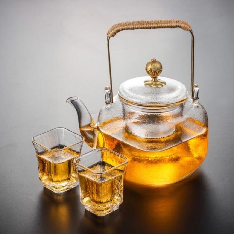 ZISIZ Square Fine-Grain Glass Teapot